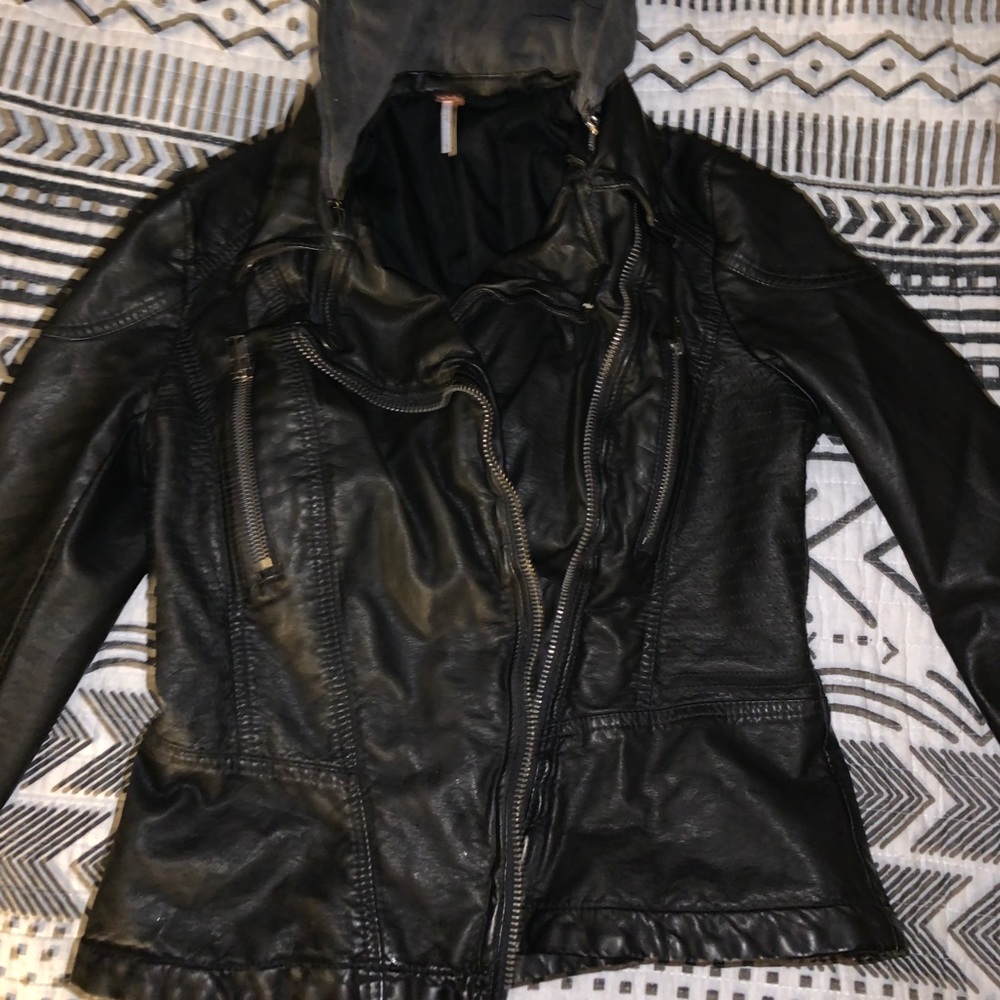 Free People Leather Jacket